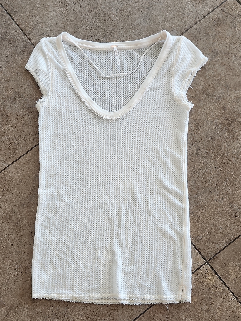 Free People...White Waffle Top